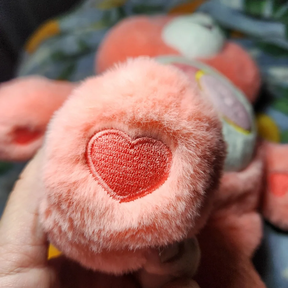 Care Bears Love-a-lot Bear Plush Toy Bright Pink Heart Tummy 10" - Picture 5 of 14